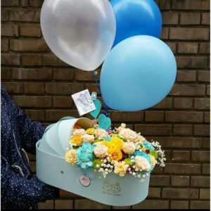 ارسال دسته گل برای تبریک تولد نوزاد پسر خاله 4483