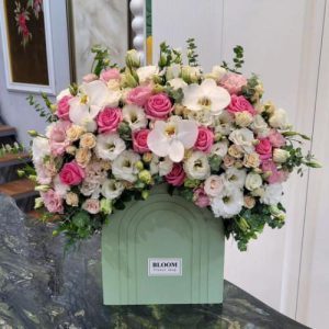 ارسال دسته گل برای تبریک قدم نو رسیده پسر 4287