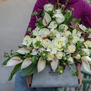 ارسال دسته گل برای تبریک قدم نو رسیده دختر 4370