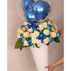 ارسال دسته گل برای 12 ماهگی نوزاد دوقلوها 4734