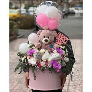 ارسال دسته گل برای تولد کودک 12 ماهه دختر 4572