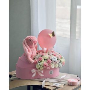 ارسال دسته گل برای تولد کودک 2 ماهه دختر 4552